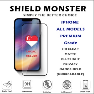 ShieldMonster Screen Protector Tempered Glass for iPhone 14 / 13 / 12 / 11 / Xs
