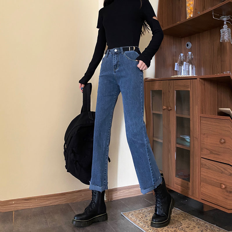 Blue High Waist Jeans Woman Street Style Cotton Mom Jeans Plus Size Women Boyfriend Jeans Vintage Harem Pants Shopee Singapore