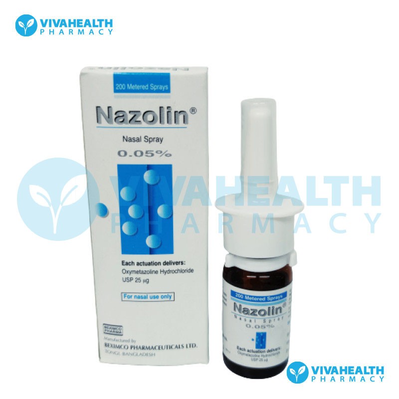Nazolin Nasal Spray 0.5 for stuffy nose [EXP 02/2024] Shopee Singapore