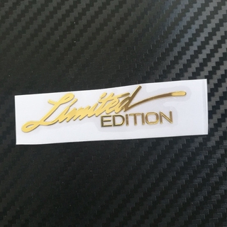LIMITED EDITION Word Letter Car Motocycle Nickel Metal Sticker Decals