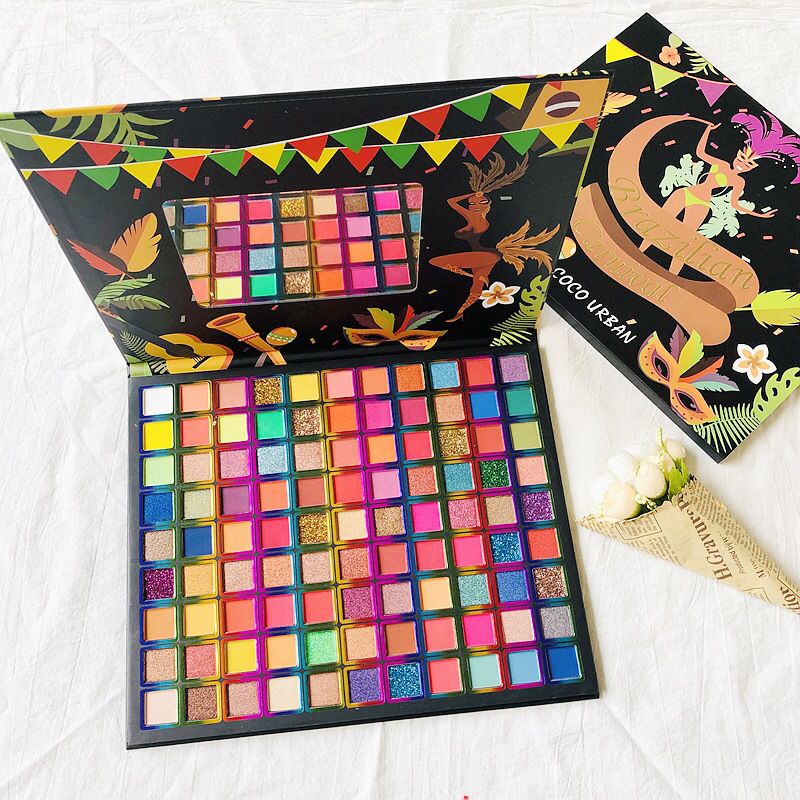 qing beauty brazilian carnival palette big size eyeshadow 99 colors of