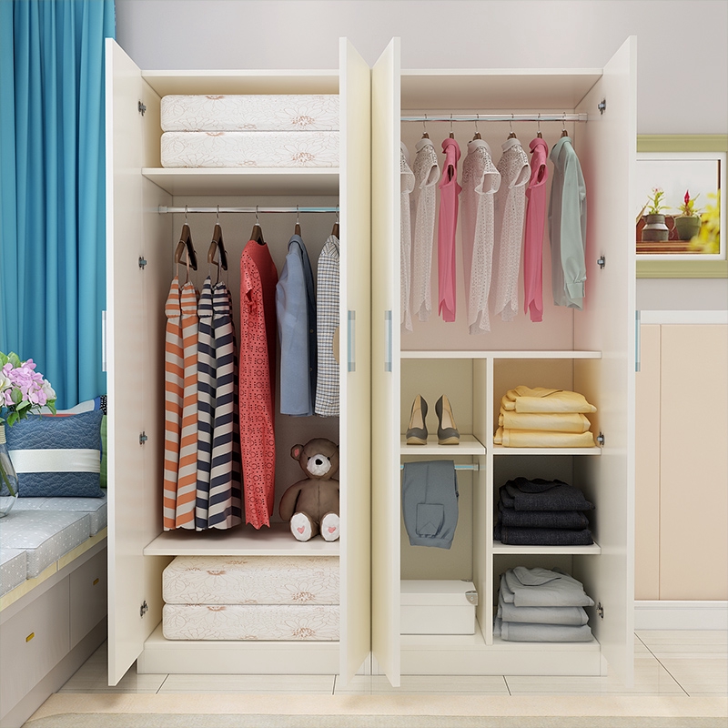 Modern Simple Solid Wood Simple Assembly Household Children S Bedroom Wardrobe