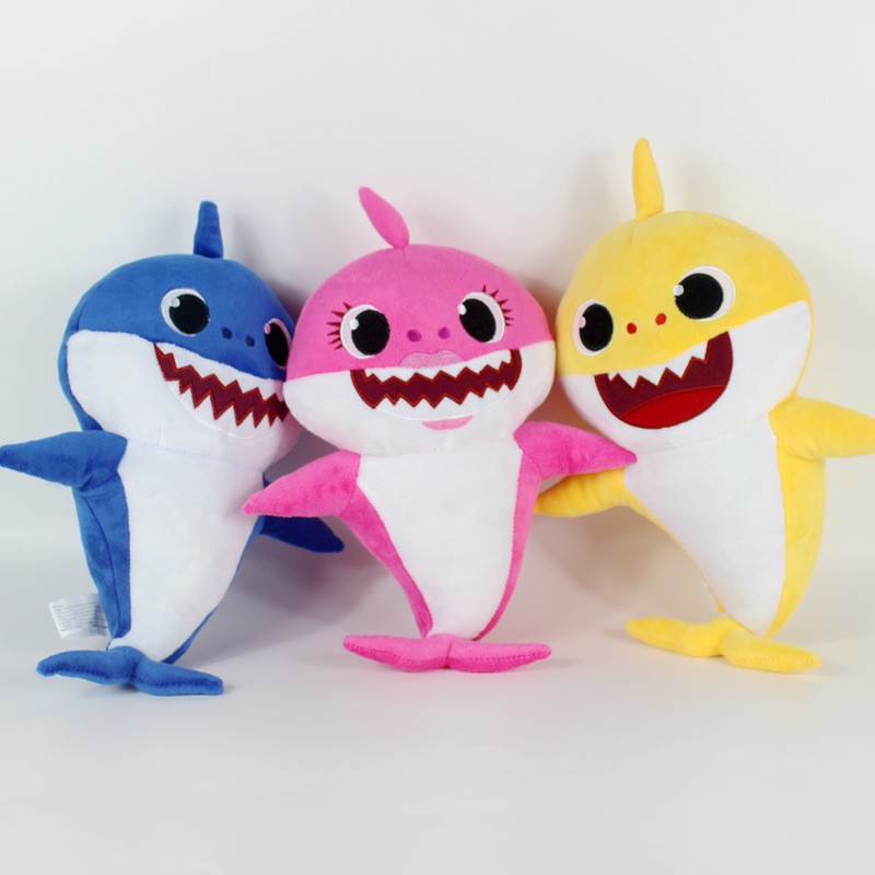 singing shark plush toy