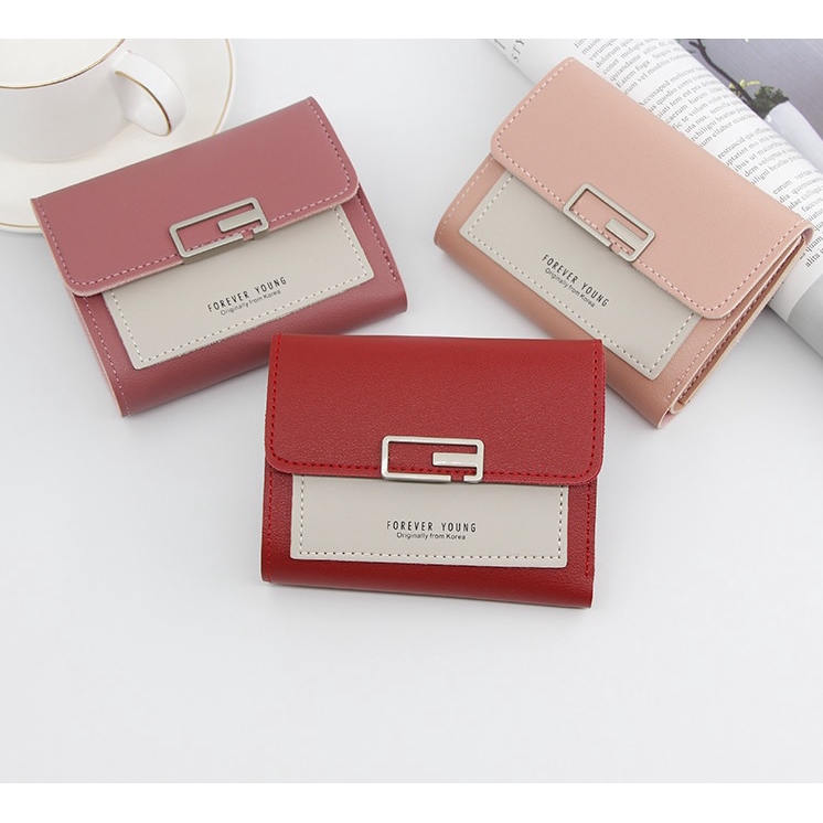 Women S Wallet Fashion Wallet Forever Young Mini Fold Wallet Shopee Singapore
