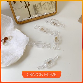 Image of Ohaya Transparent Candy Shape jewelry Storage Container Travel earring ring Collection Organizer Pill Boxes