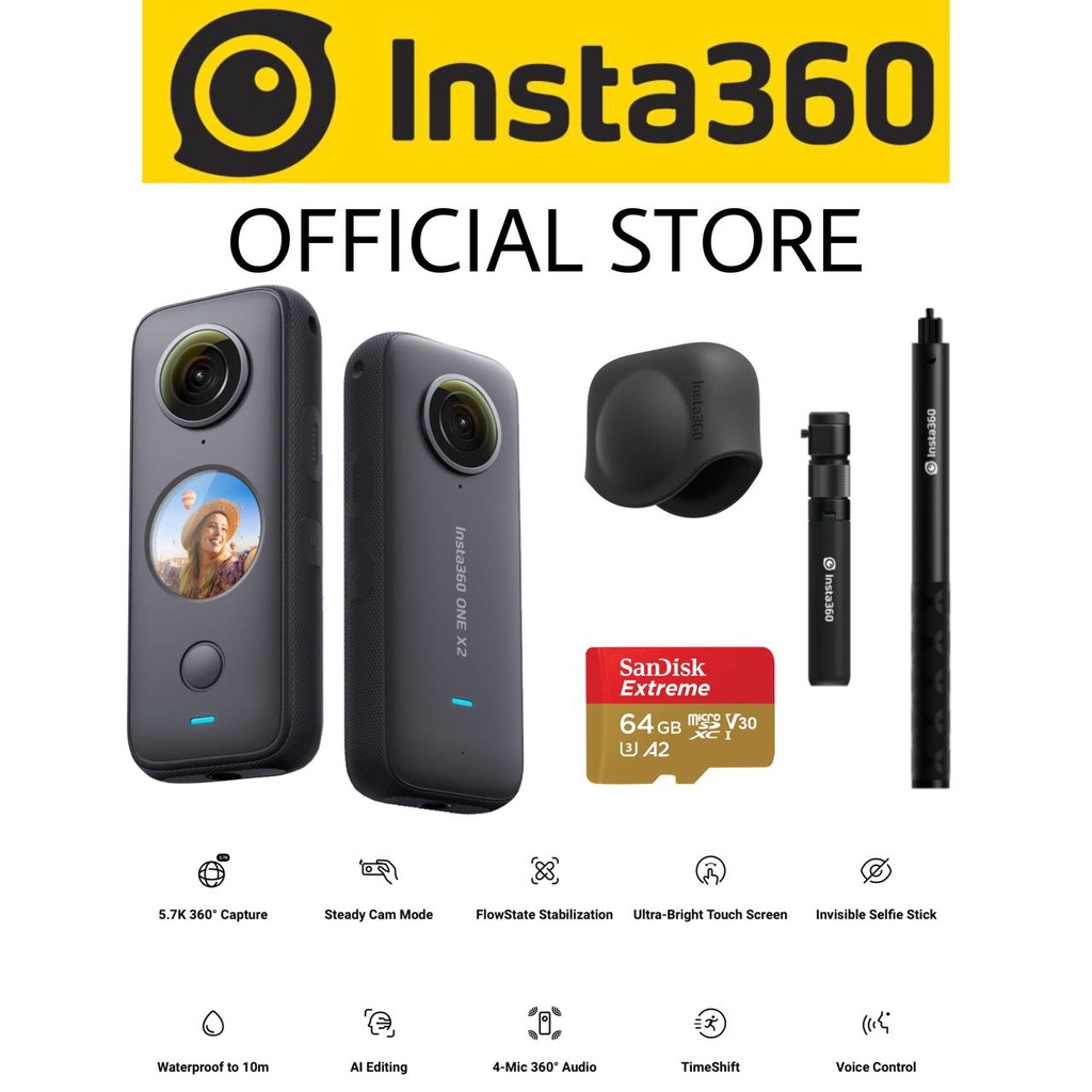 Insta360 ONE X2 ＋SDXC64GB クリエイターキット-