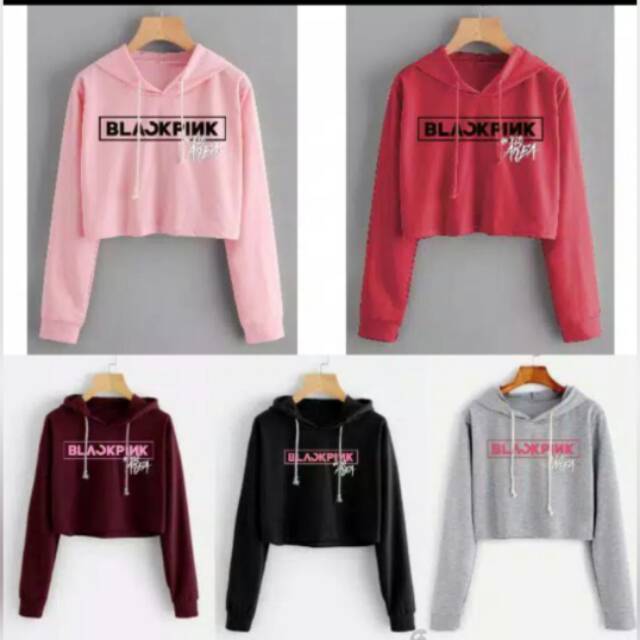 sweater blackpink crop