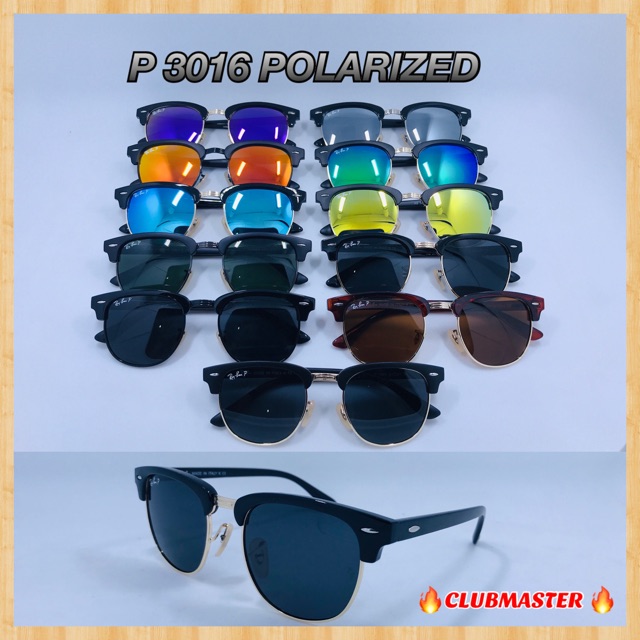 Murah Polarized Clubmaster Cermin Mata Trend Artis Terkini Square Tr Frame Spek Mata Wanita Lelaki Spec Shopee Singapore