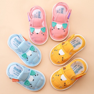 Newborn Baby Pre-walker Shoe Kids Girls Cute Cat Soft Cloth Sandals with Sounds 0-3Yrs Boy Casual Sandals Squeaking Shoes #8