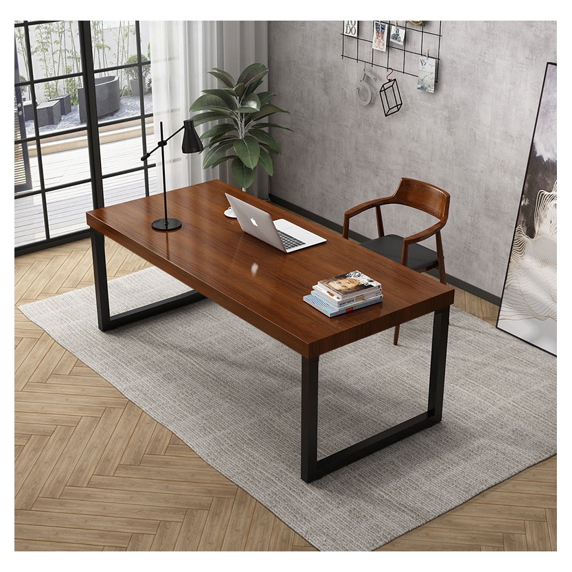 Nordic solid wood office desk,Computer desk, household, simple bedroom desk Office desk writing ...