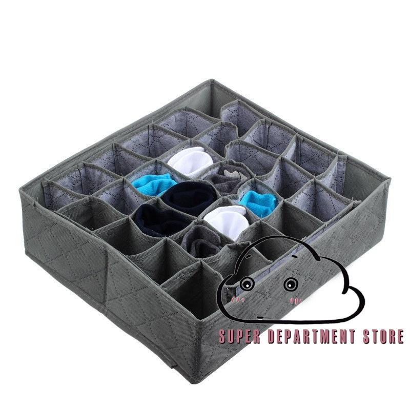 Drawer Organizers 30 Grid Slot Bamboo Charcoal Underwear Ties