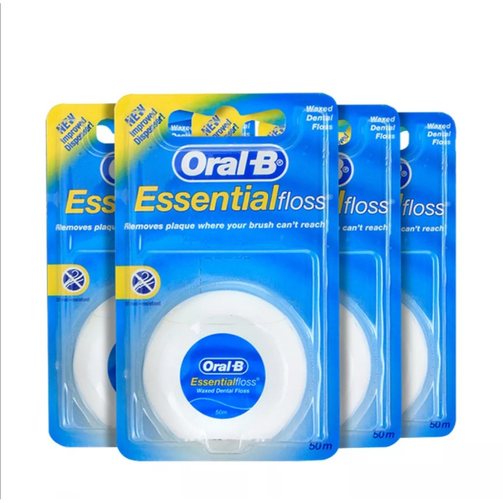 Bundle Special Oral B Essential Floss Waxed Dental Floss 50m Hygienically Packed Into Single Packaging Shopee Singapore