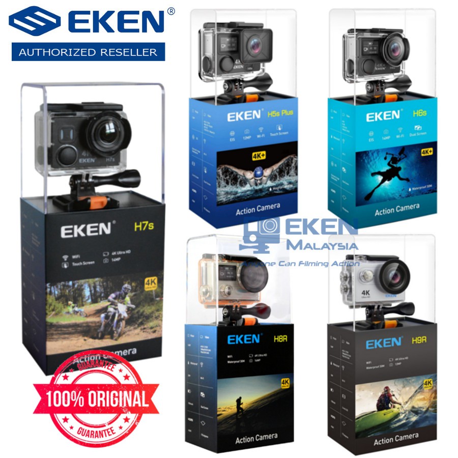 Original Ready Stock Free Shipping Eken Action Camera Basic Package Eken H5s Plus H6s H7s H8r H9r Shopee Singapore