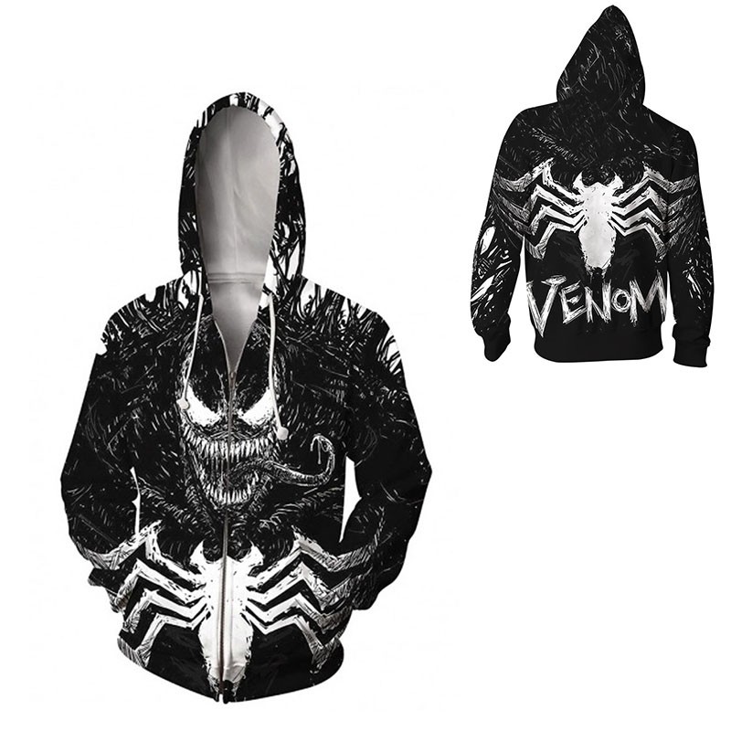 venom zipper hoodie