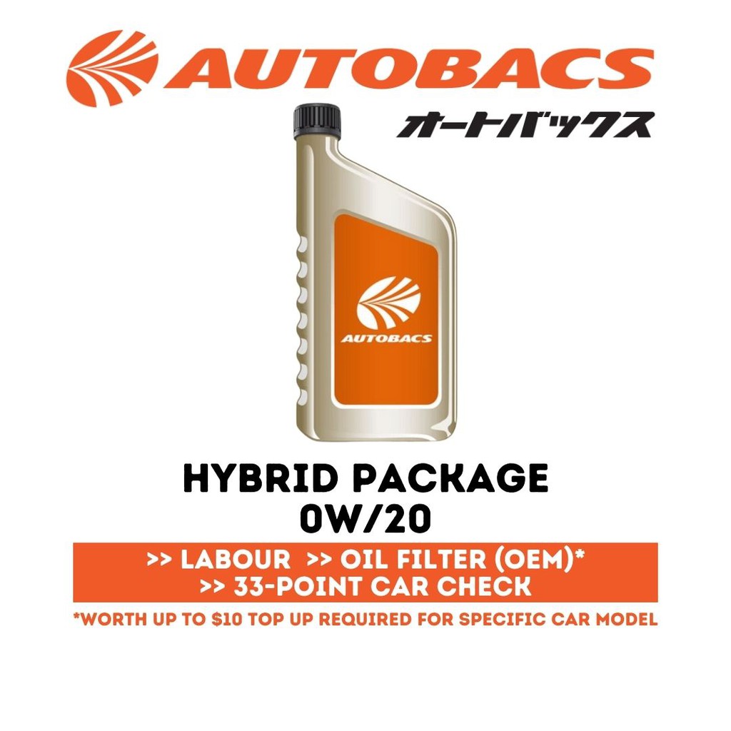 Autobacs 0W20Sn/GF5 4L Engine Oil Hybrid Package Oil Servicing (6