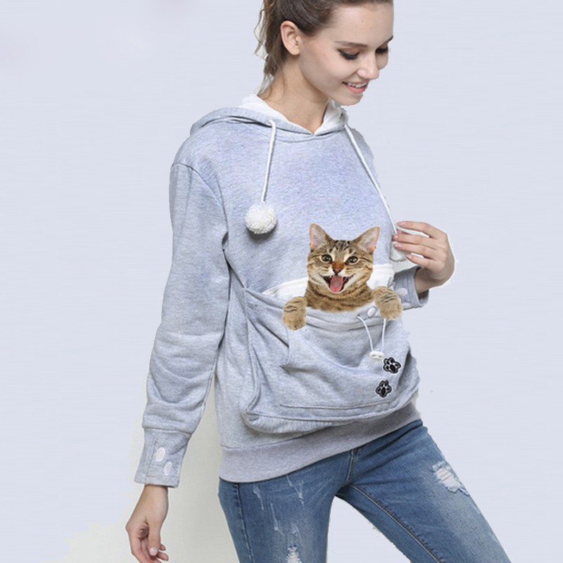 cat pocket sweater