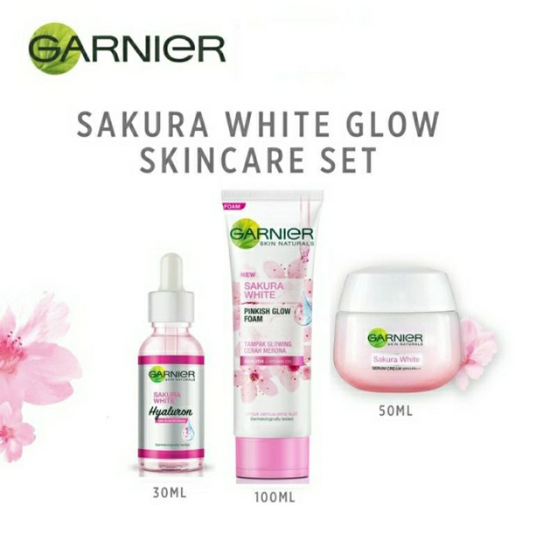 Garnier Sakura White Cleansing Moisturing Glow Skincare Set Shopee Singapore