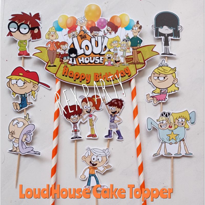 Loud House Cake Toppers Toppers Banner Loud House Birthday Topper Shopee Singapore