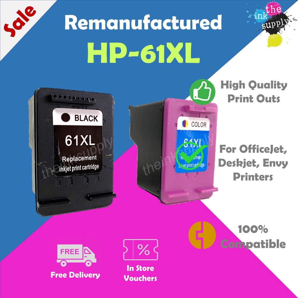 HP 61 XL Compatible Printer Ink Cartridge For HP DeskJet OfficeJet   B65a17de1ef00531abbff7eba0e0ce42