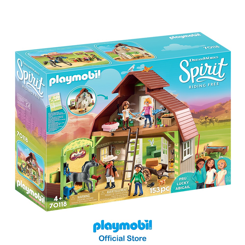 playmobil spirit riding free lucky's happy home