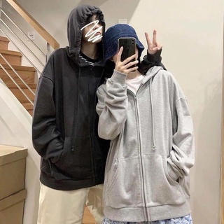 Unisex Sweater Man & Women Jacket Long Sleeve Hoodie Grey Women's woman cotton sweaters plus size zip..