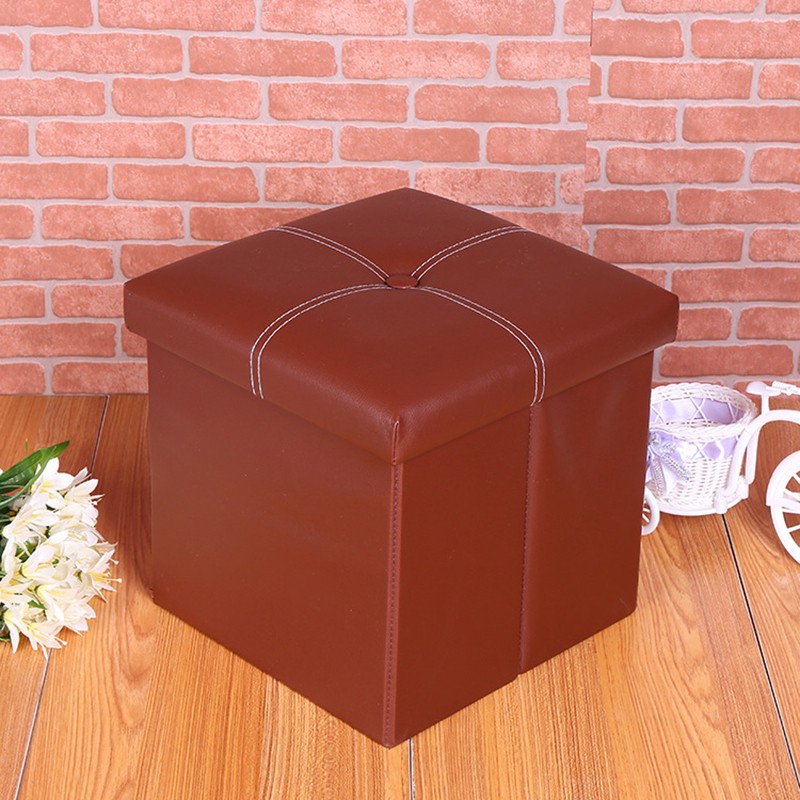 Zj 1 Pcs Modern Folding Chair Storage Box Foot Rest Sofa Ottoman