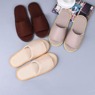 Image of 1Pair Hotel Travel Spa Disposable Slippers Home Guest Thicken Slippers Non-Slip