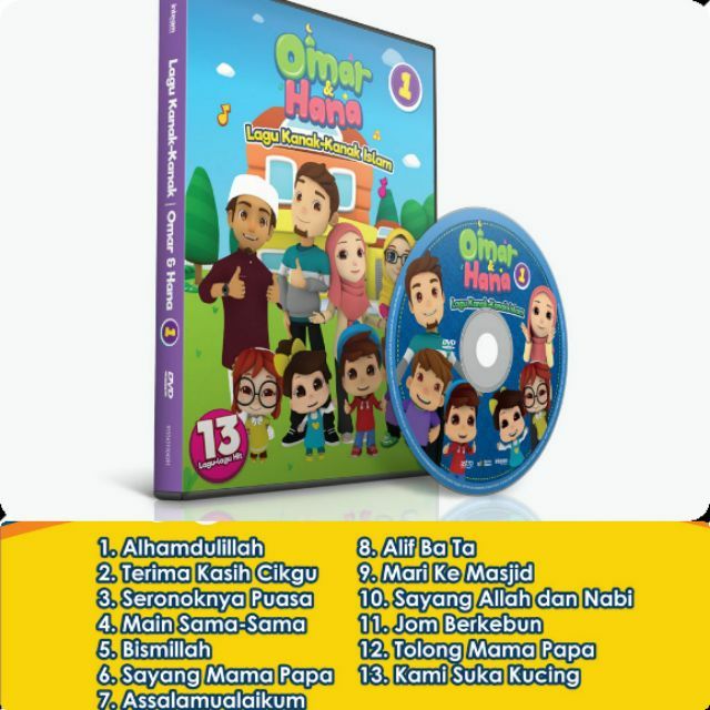 Dvd Omar And Hana Songs Vol 1 Shopee Singapore