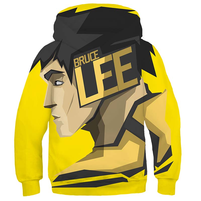 bruce lee yellow sweatshirt