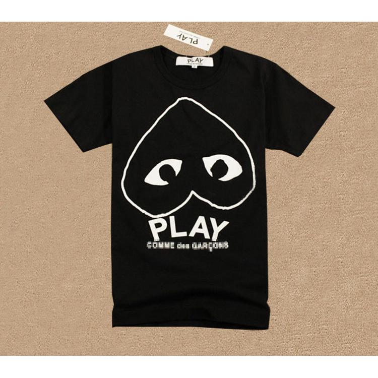 black and white cdg shirt