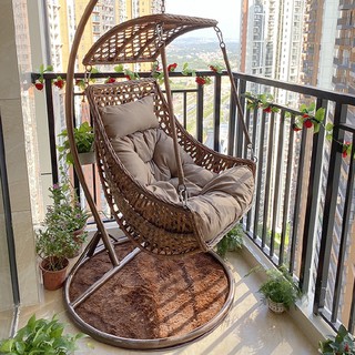 Swing Chair Outdoor Furniture Cradle Simple And Modern Outdoor Swing Chair Hanging Rattan Chair Hanging Chair Swing Rattan Chair Home Adult Cradle Chair Indoor Living Room Nordic Bird Nest Single Hanging Basket