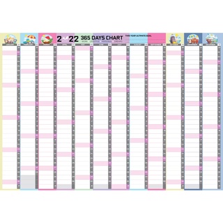 Calendar 365 2022 Wall Calendar 2022 - 365 Days Chart #Meplanner - 1 Pc | Shopee Singapore