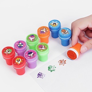 locall seller!! ready stock! baby shark kids stamp/chop bundle of 10pcs pack brand new ideal for birthday party gift