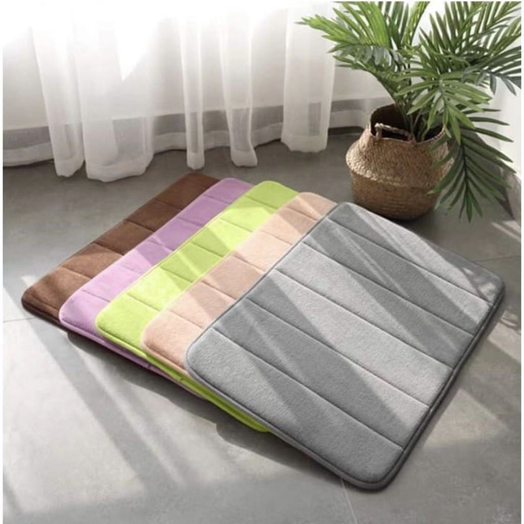 Memory Foam Absorbent Bathroom Bedroom Floor Shower Rug Non-slip Doormat