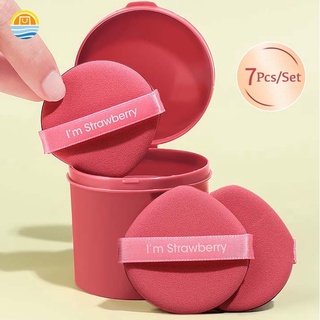 InLove 7 PCs Cushion Puff BB Powder Puff Makeup Sponge With Double Side Dual-use Dry/Wet