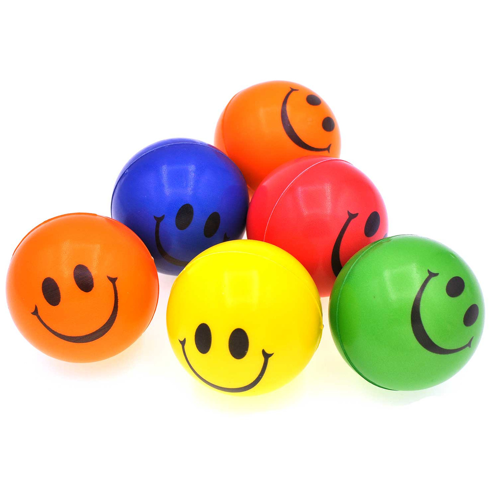 MTRADE Smile Face Stress Ball Assorted Colors 1pcs/pack - By MTRXD ...