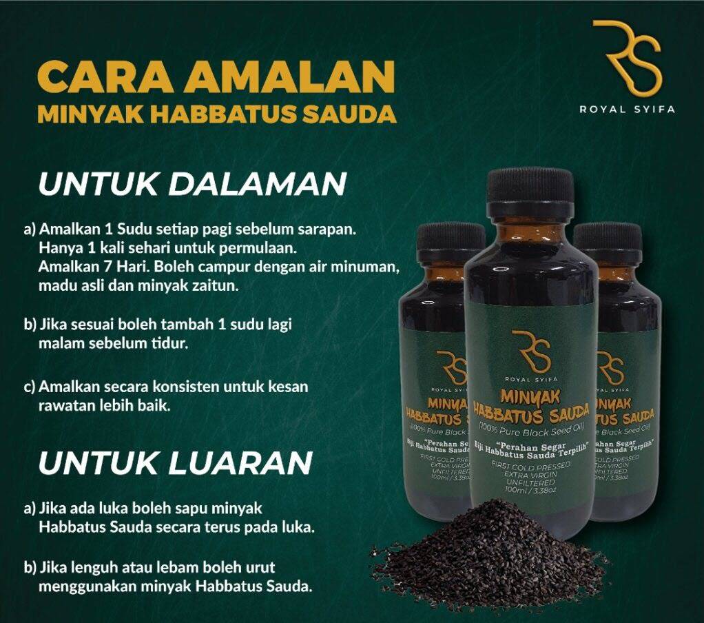 Sauda Habbatus Oil Healing Oil Disease Sauda Habbatus Oil Primium Gred Aaa Singapore