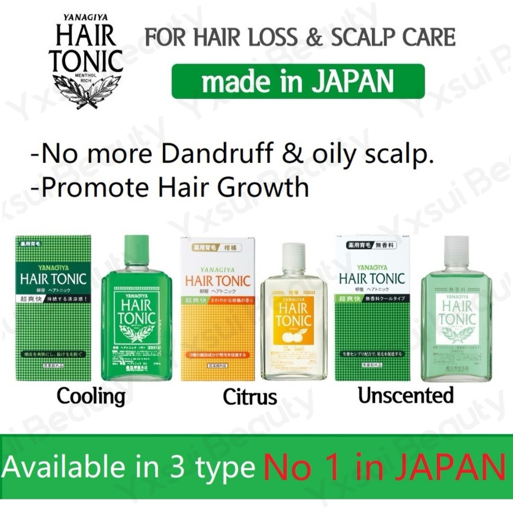 Yanagiya Hair Medicated Hair Growth Tonic 240ml Shopee Singapore