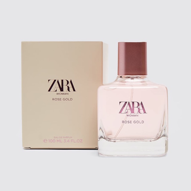 zara woman rose gold perfume