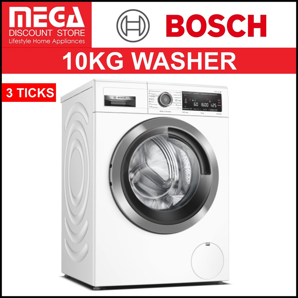 BOSCH WAX32M40SG 10KG FRONT LOAD WASHER (3 TICKS) Shopee Singapore