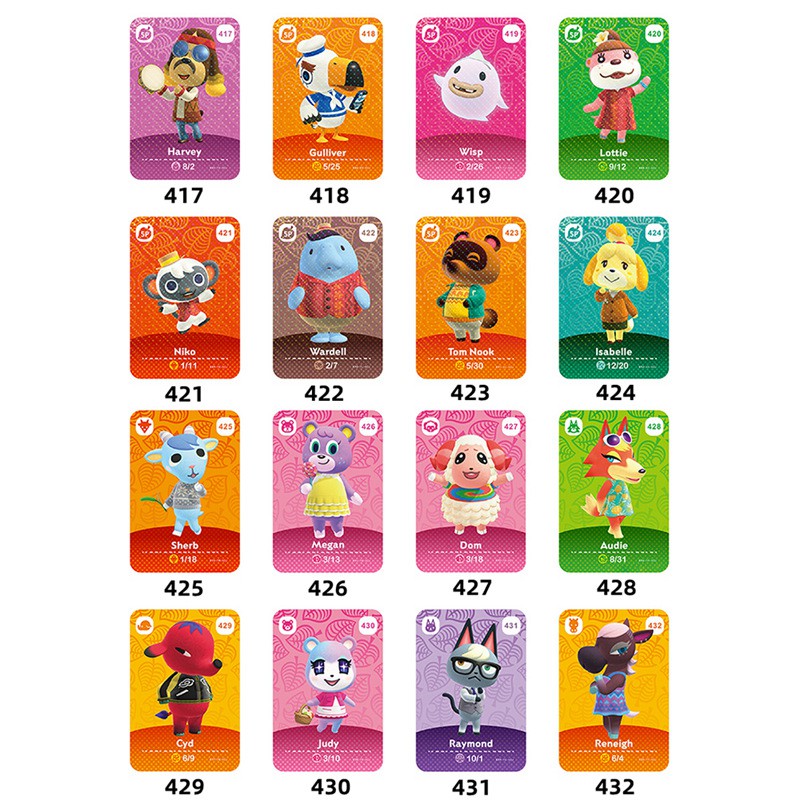 Acnh Animal Crossing Amiibo Cards Series 5 set sanrio amiibo happy home paradise new horizons 3ds for switch game