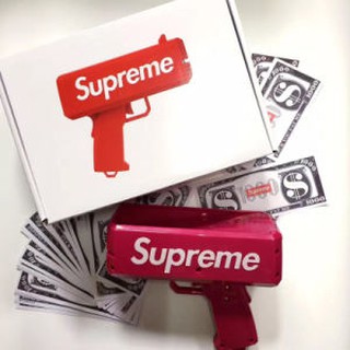 Make It Rain Money Gun Supreme Cash Cannon Ss17 Party Gift Game Funny Toy Shopee Singapore - roblox supreme money gun