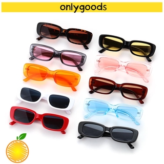 Image of ONLY Retro UV 400 Protection Small Rectangle Square Frame Women Sunglasses