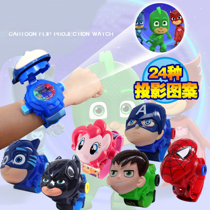 Children's LED Watch Disney Superhero Iron Man Spiderman Princess Elsa  Project 3D Flip Toy Electronic Cartoon Watch | Shopee Singapore