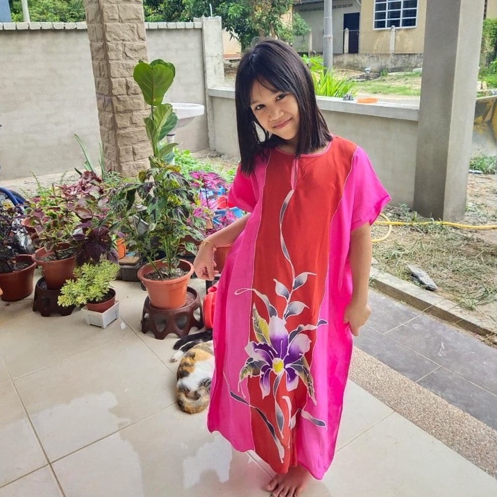 kaftan dress shopee