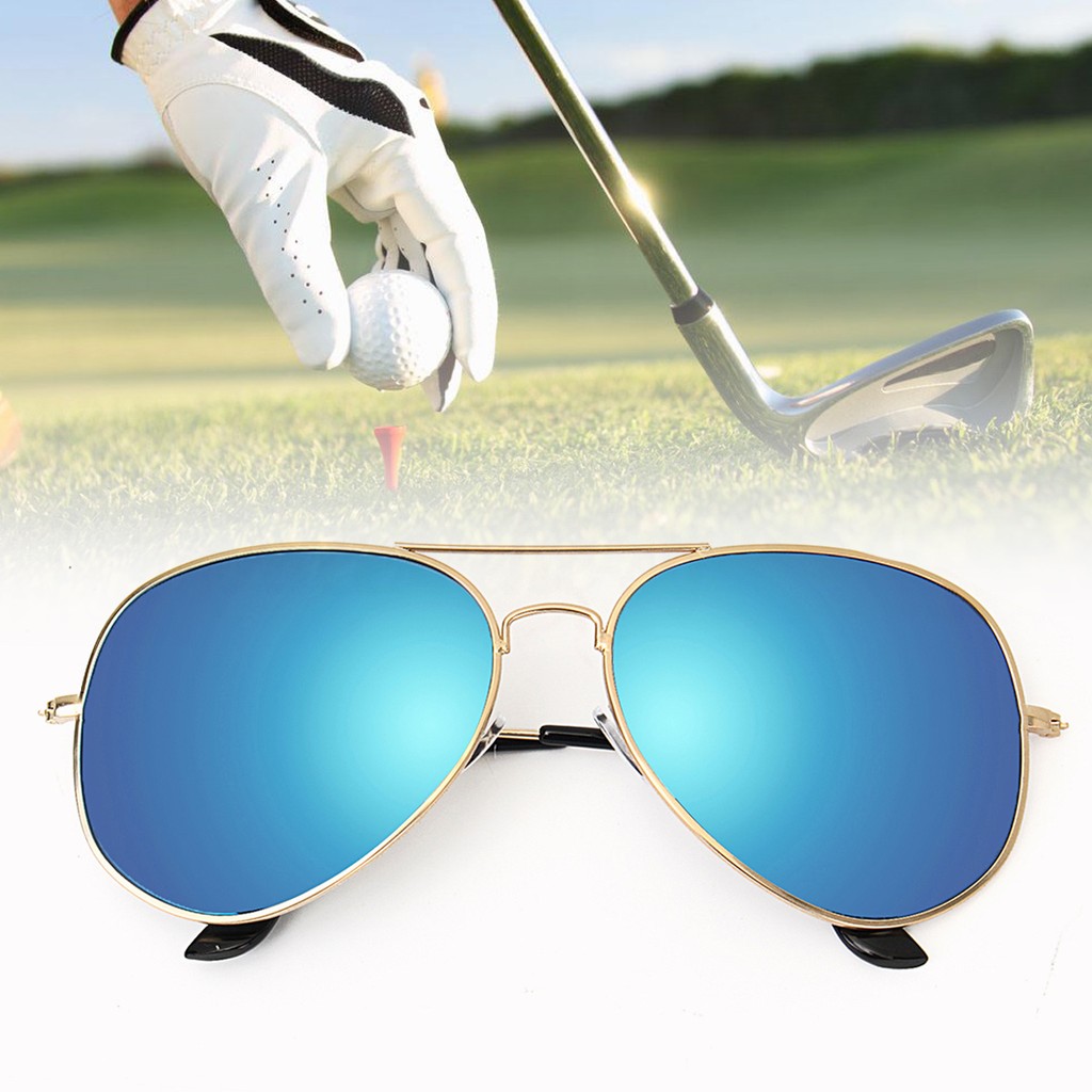 blue golf glasses