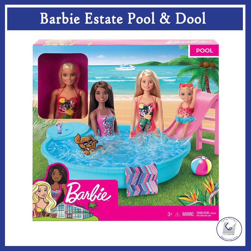 barbie in the pool