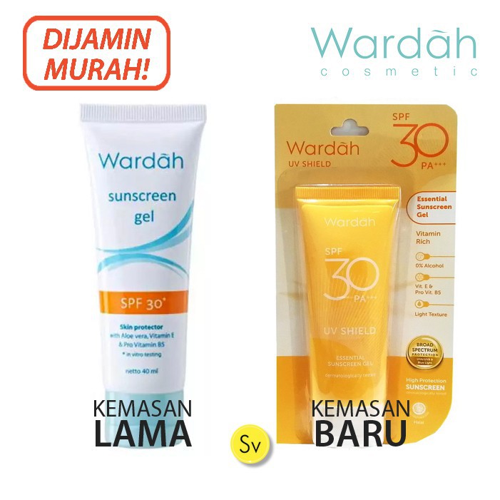 Wardah Sun Care Sunscreen Gel Spf30 New Packaging Shopee Singapore