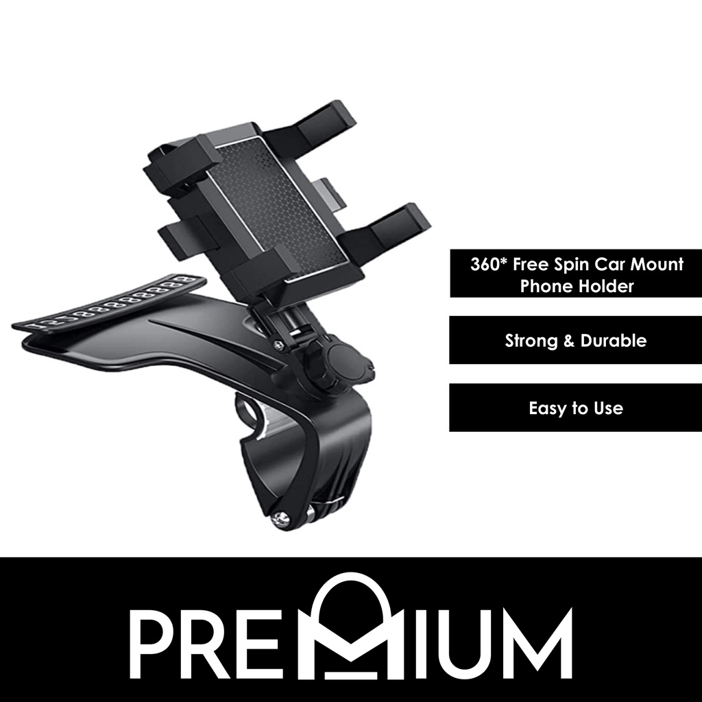 360 Free Spin Car Mount Phone Holder Stand Compatible with IP 13 12 Pro Max Mini 11 Xr X 8 7 6 6S Plus