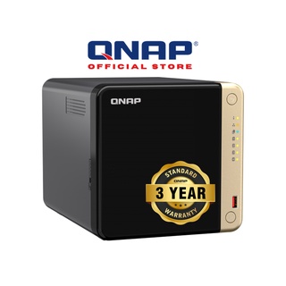 QNAP TS-464-4G 4-bay NAS with Intel Celeron, 4GB RAM & 2 x M.2 Slot. 3-year SG warranty